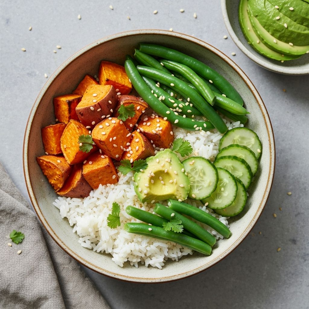Sweet potato sesame bowl